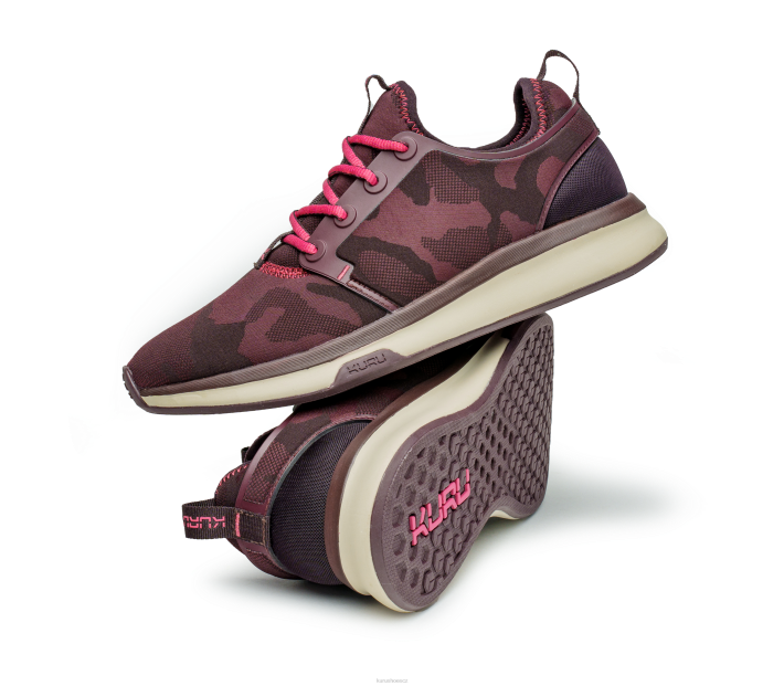 Kuru obuv camo víno/růžový sorbet ženy atom široký 2T8B60